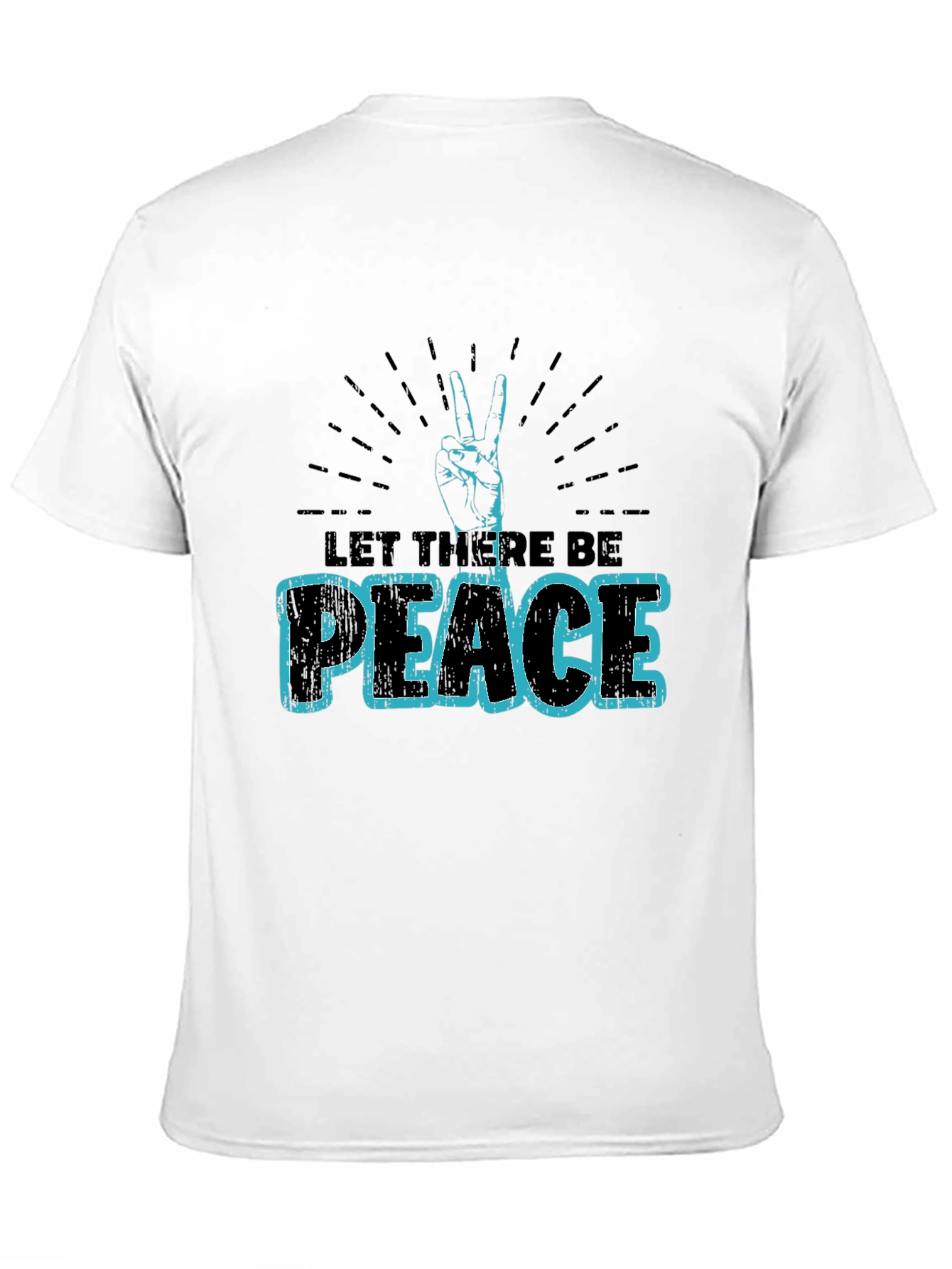 Let There Be Peace Graphic T-Shirt - Black
