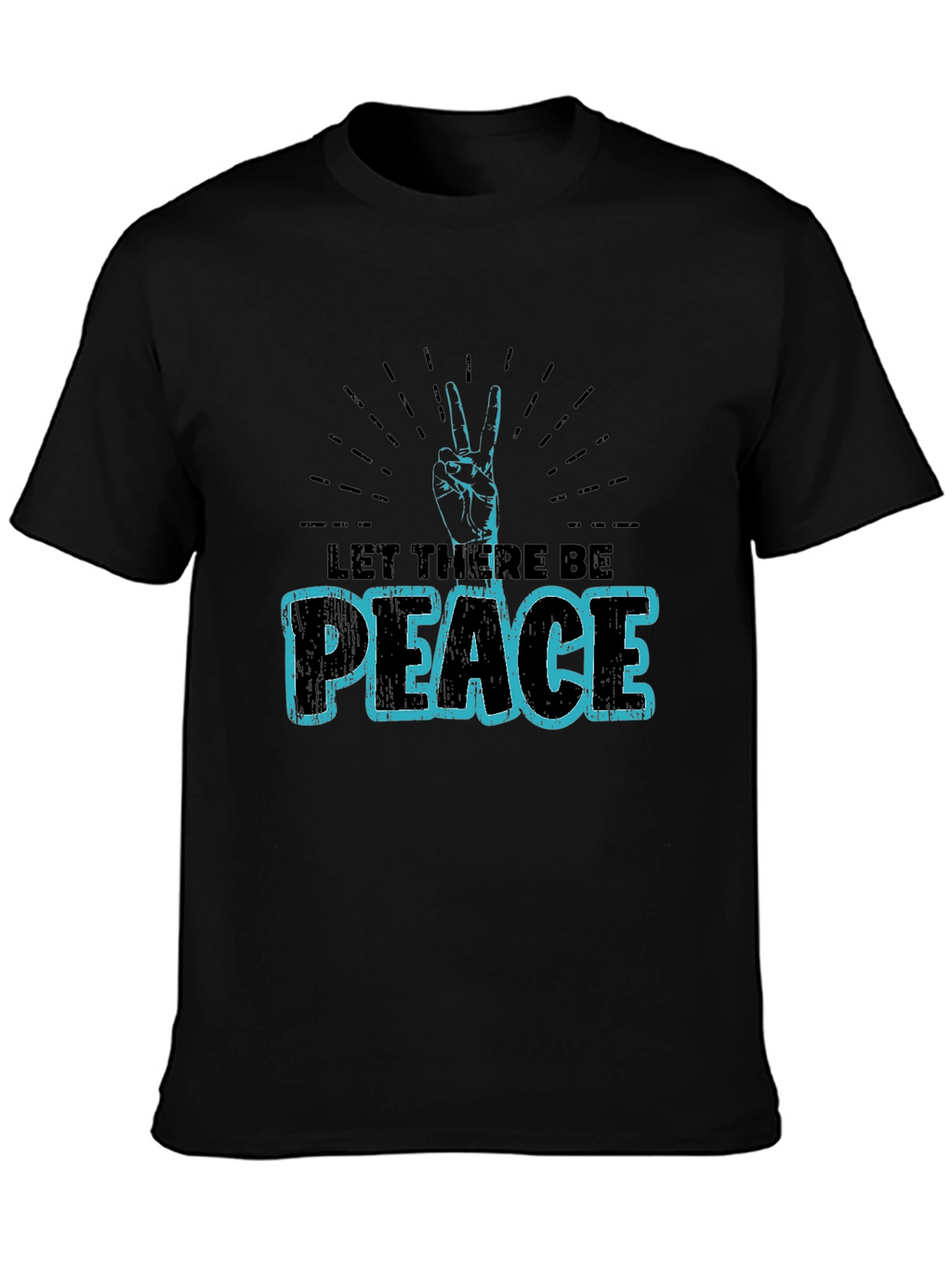 Let There Be Peace Graphic T-Shirt - Black