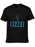 Let There Be Peace Graphic T-Shirt - Black