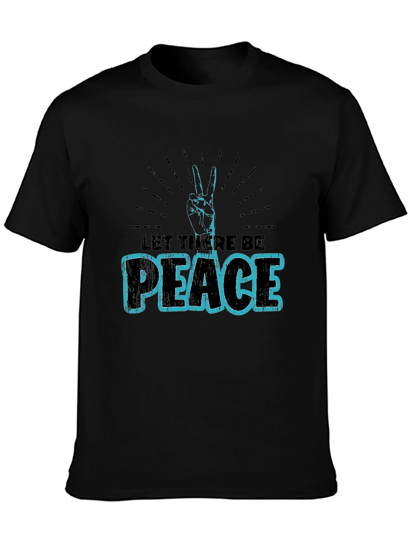 Let There Be Peace Graphic T-Shirt - Black