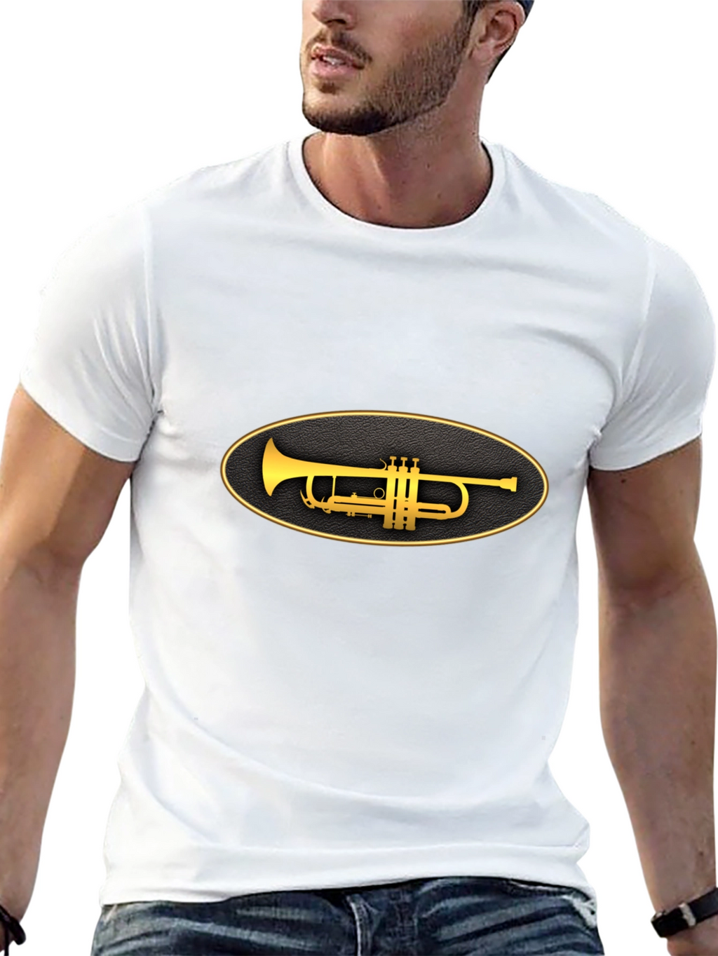 Trumpet Graphic Tee - Classic Style