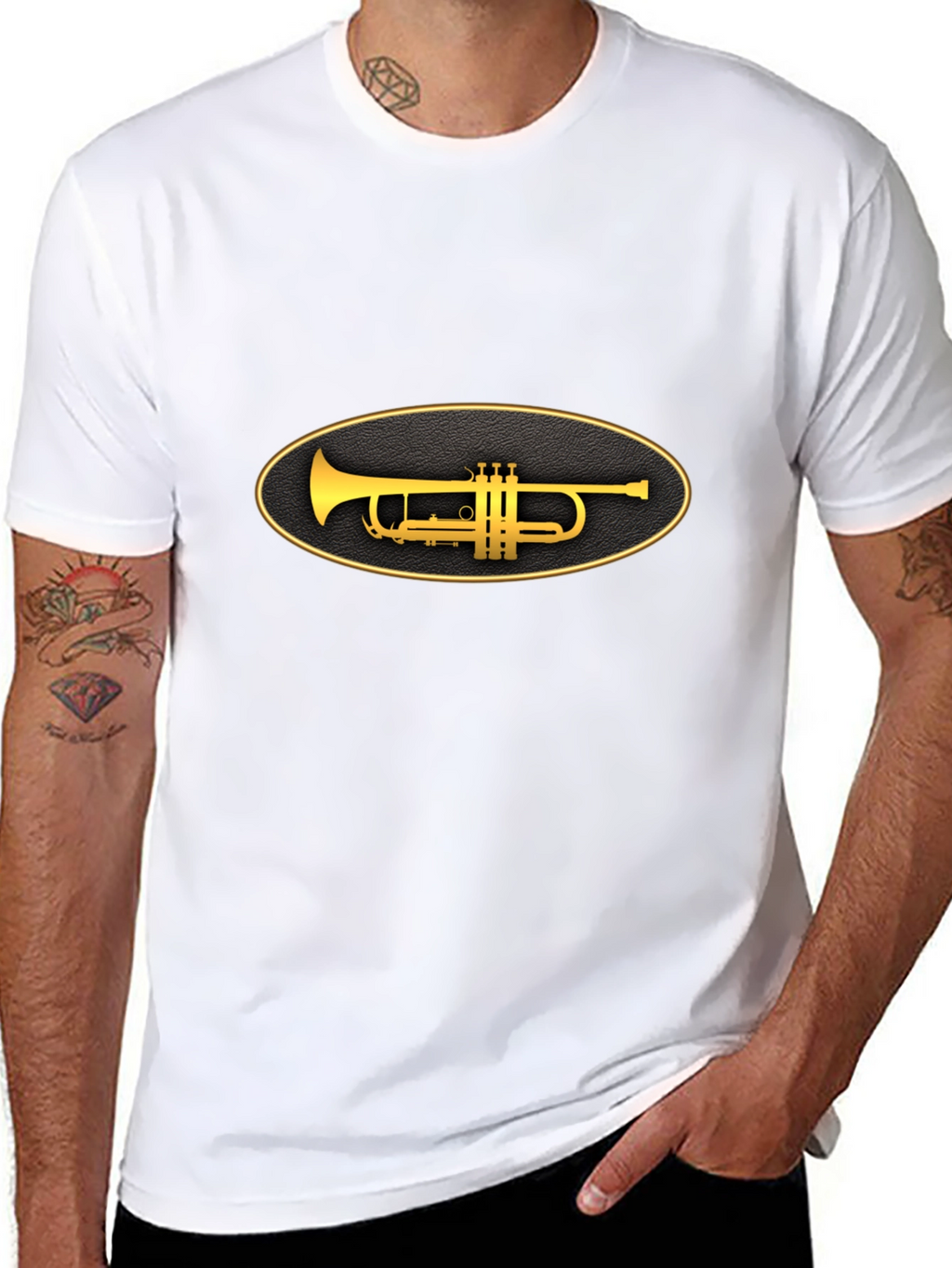 Trumpet Graphic Tee - Classic Style