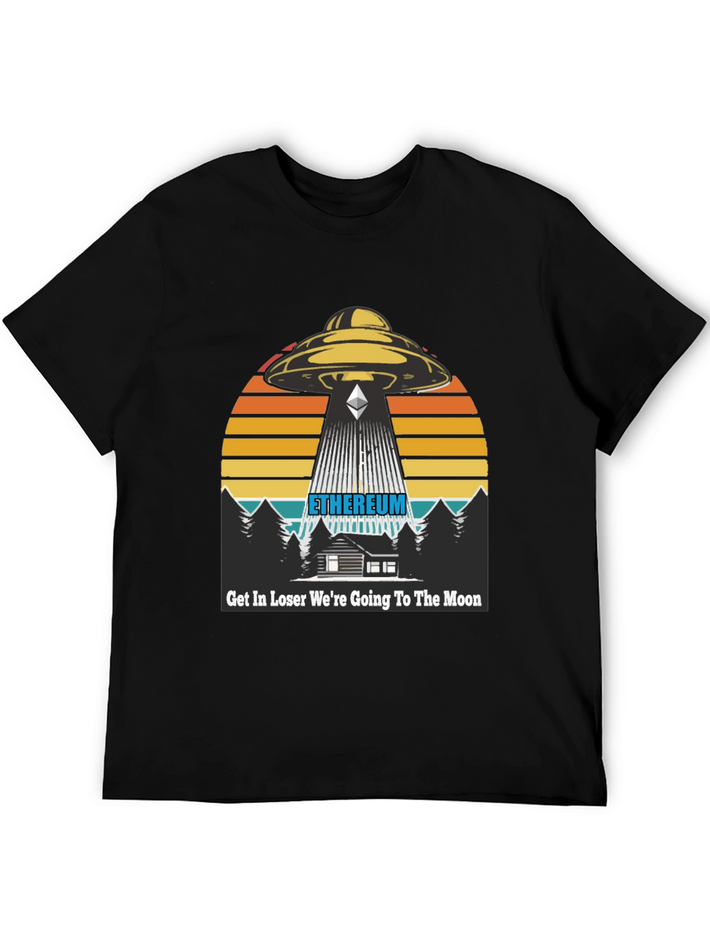 Ethereum Alien Abduction T-Shirt - To the Moon!