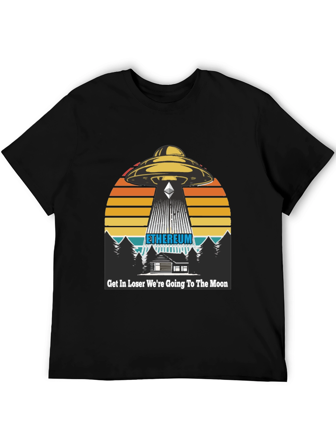 Ethereum Alien Abduction T-Shirt - To the Moon!