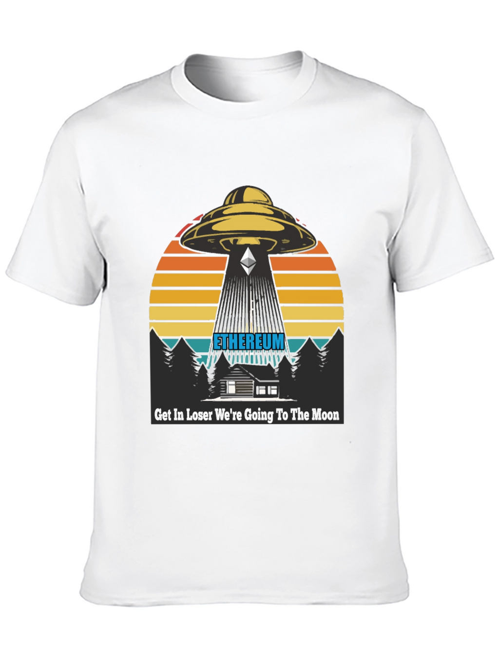 Ethereum Alien Abduction T-Shirt - To the Moon!