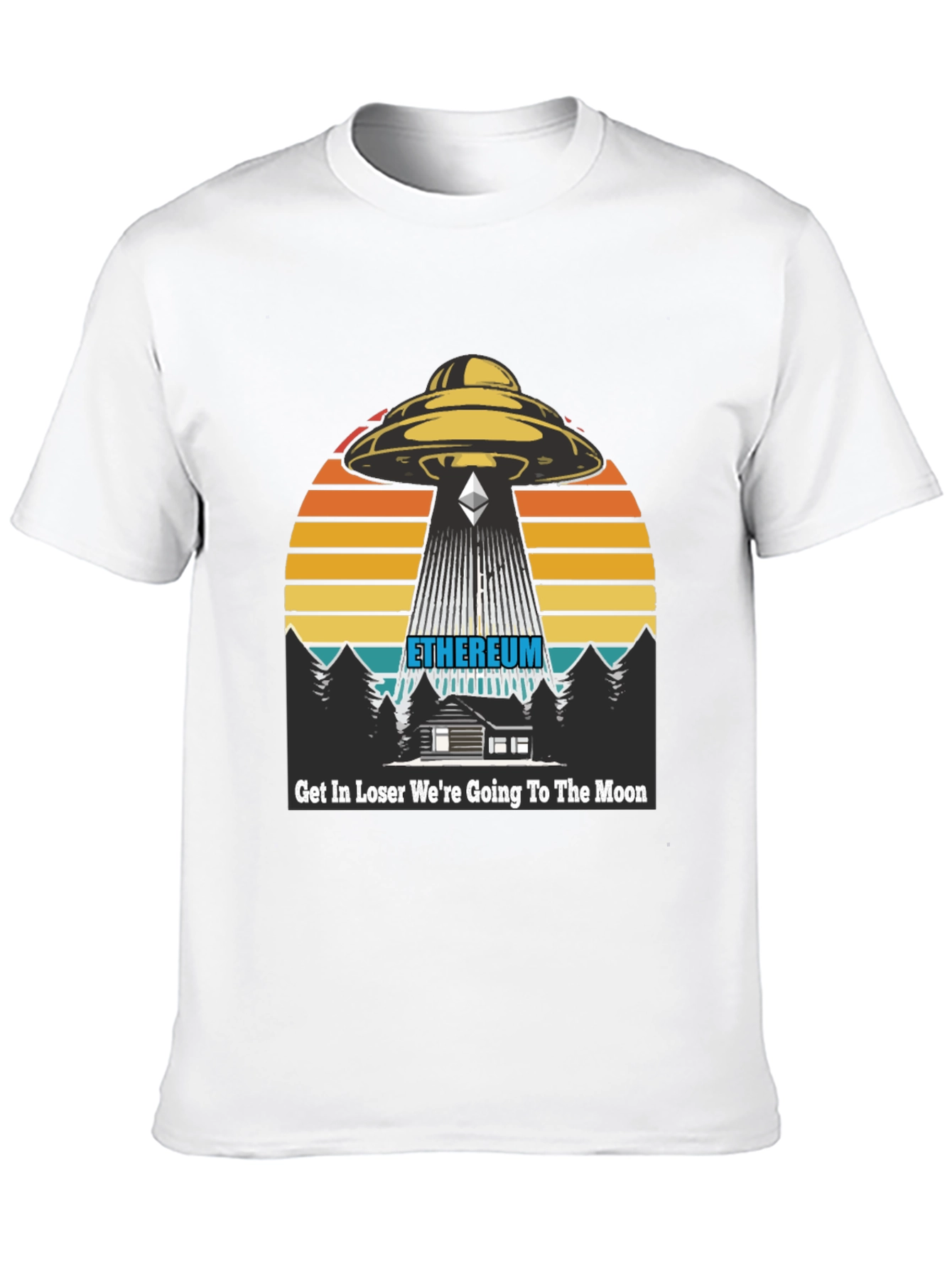 Ethereum Alien Abduction T-Shirt - To the Moon!