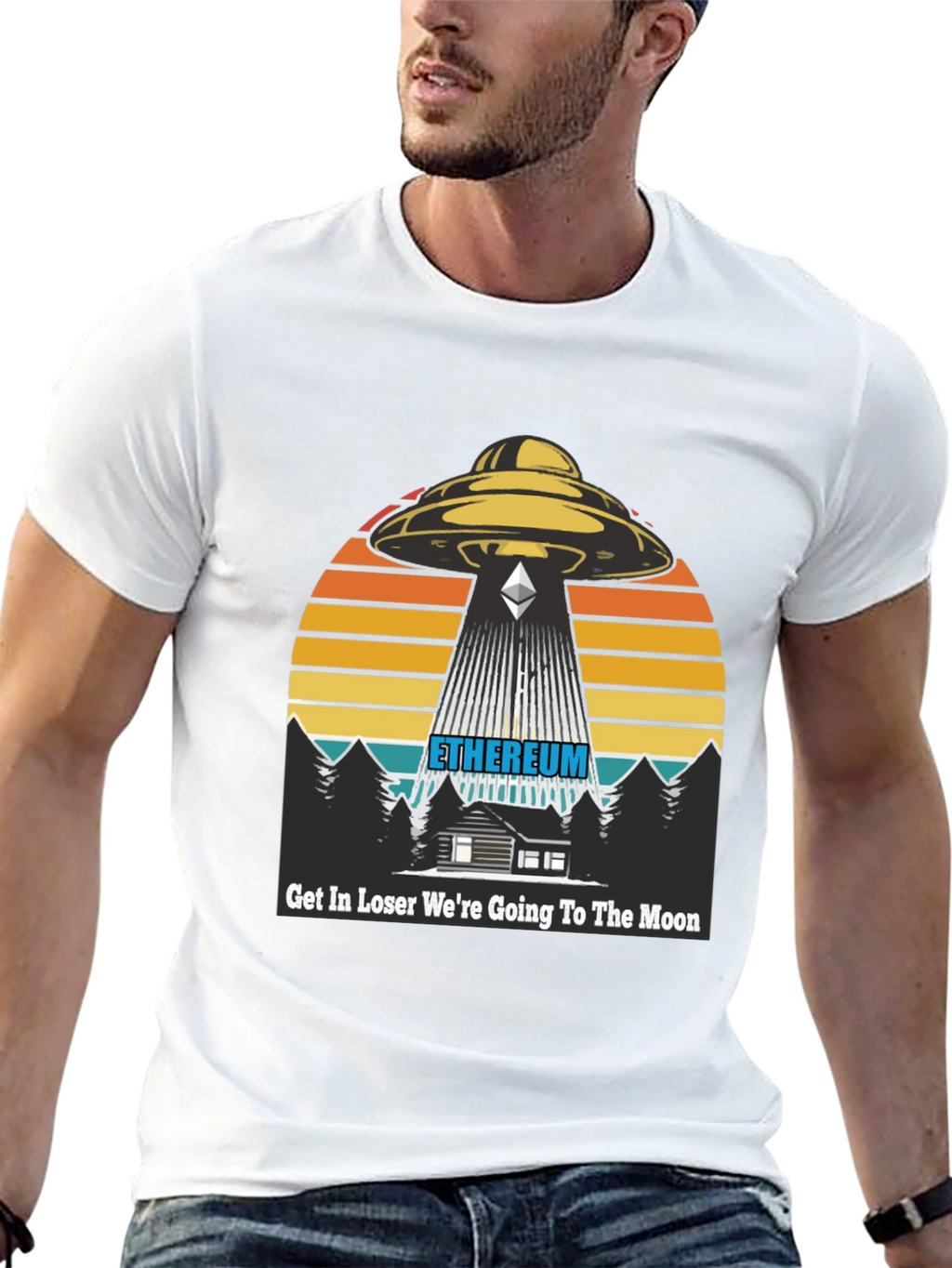 Ethereum Alien Abduction T-Shirt - To the Moon!