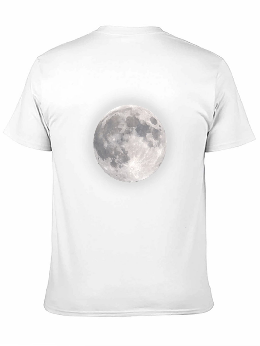 Lunar Black Tee: Moon Graphic T-Shirt