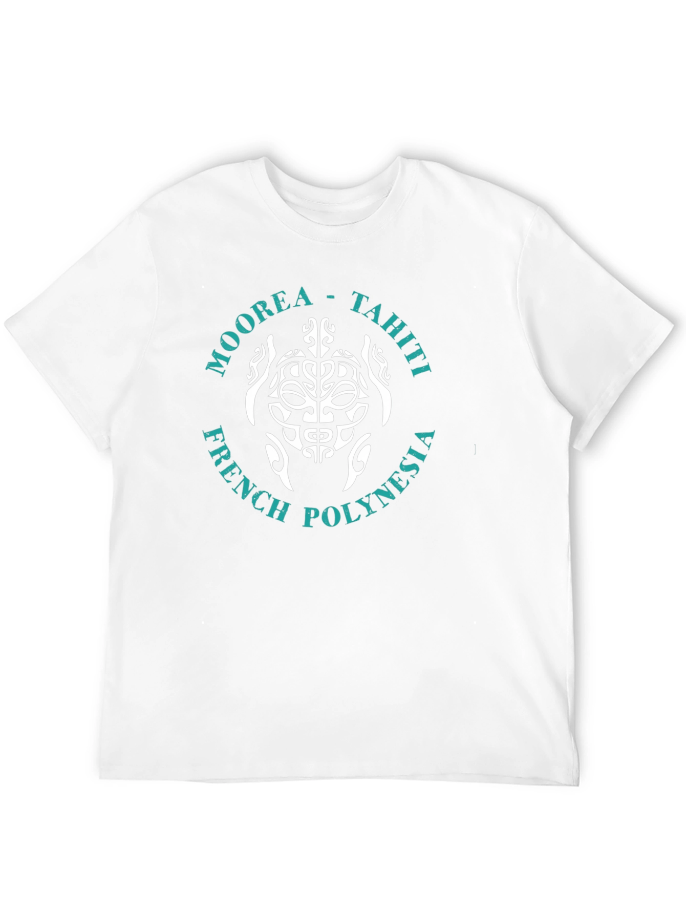 Moorea Tahiti Turtle Graphic T-Shirt - Black