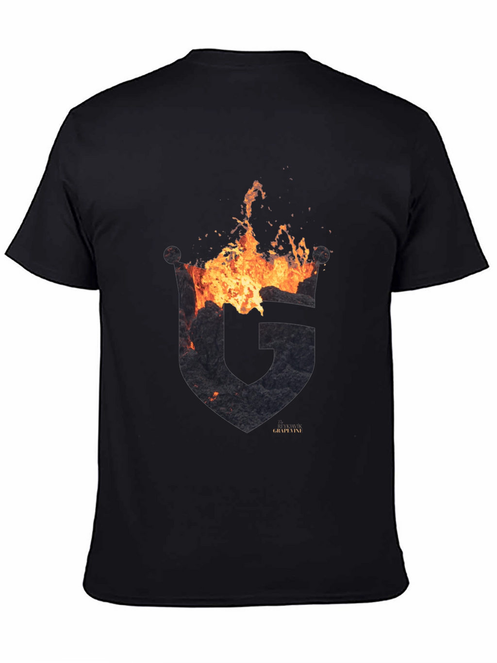 Fiery G Logo Black T-Shirt - GrapyVinyi