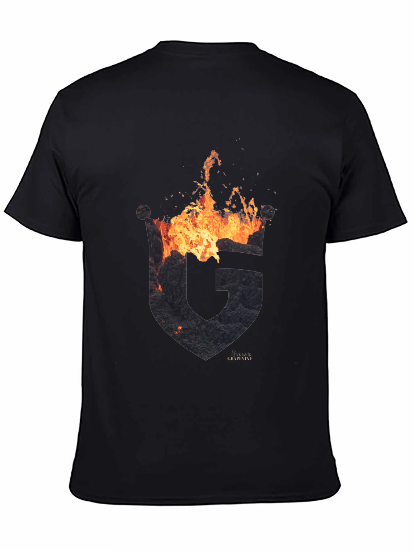 Fiery G Logo Black T-Shirt - GrapyVinyi