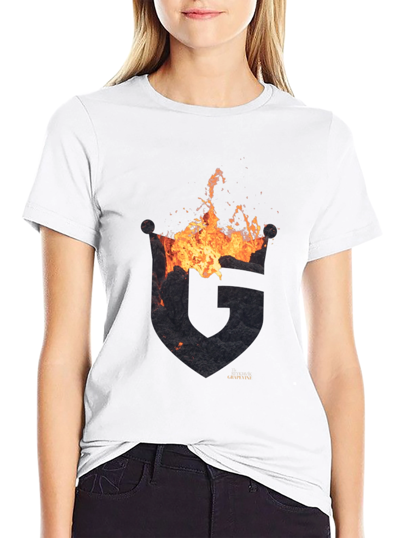 Fiery G Logo Black T-Shirt - GrapyVinyi