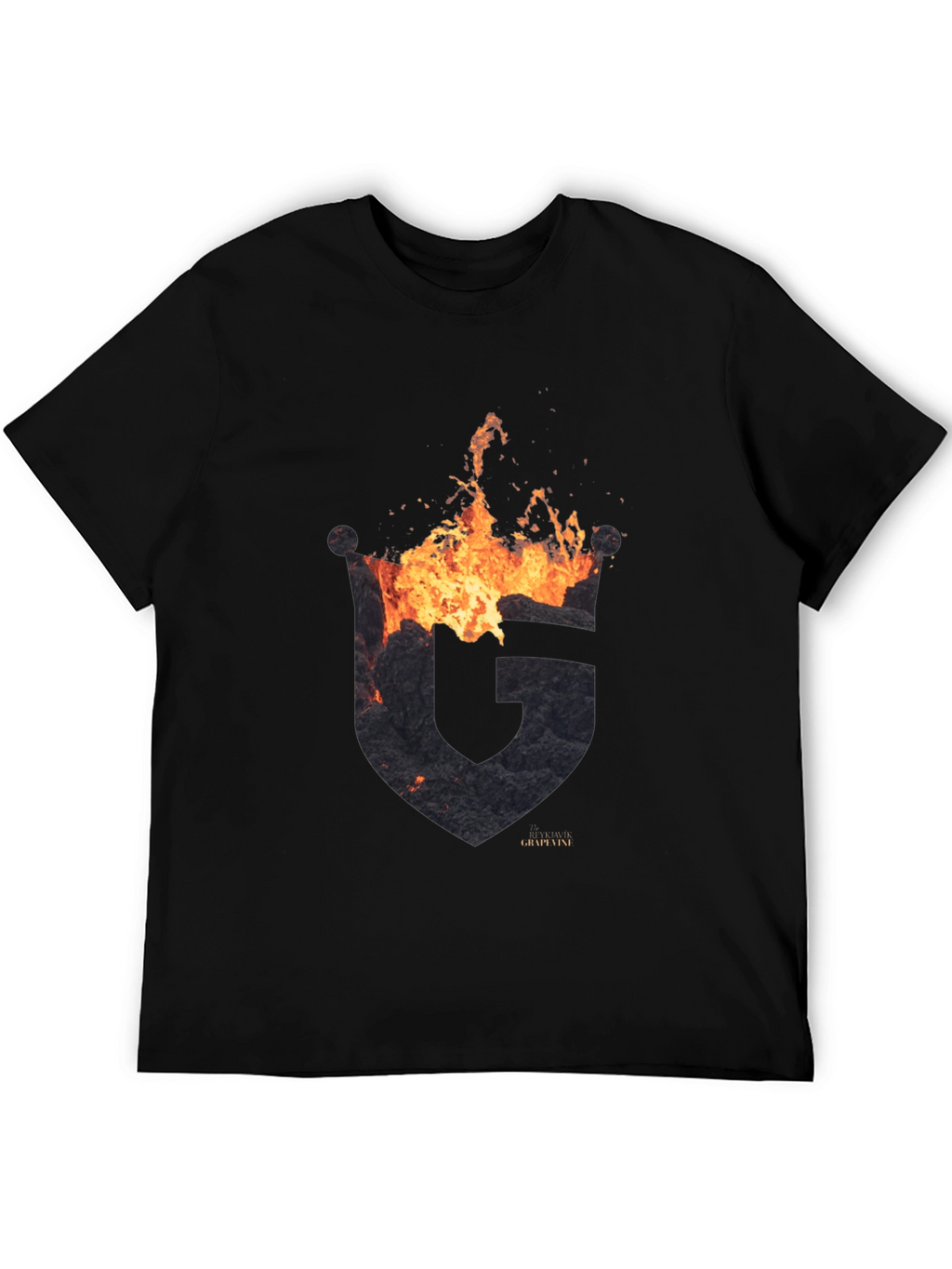 Fiery G Logo Black T-Shirt - GrapyVinyi