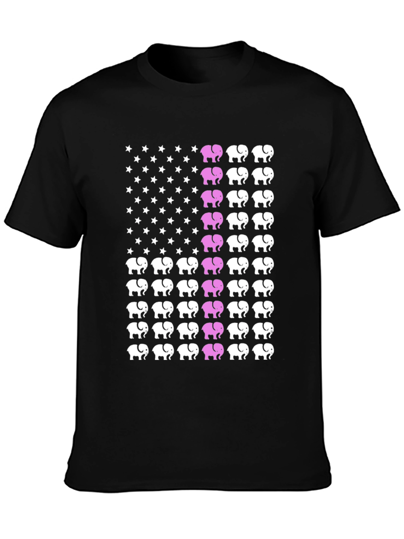 Elephant USA Flag Graphic Tee
