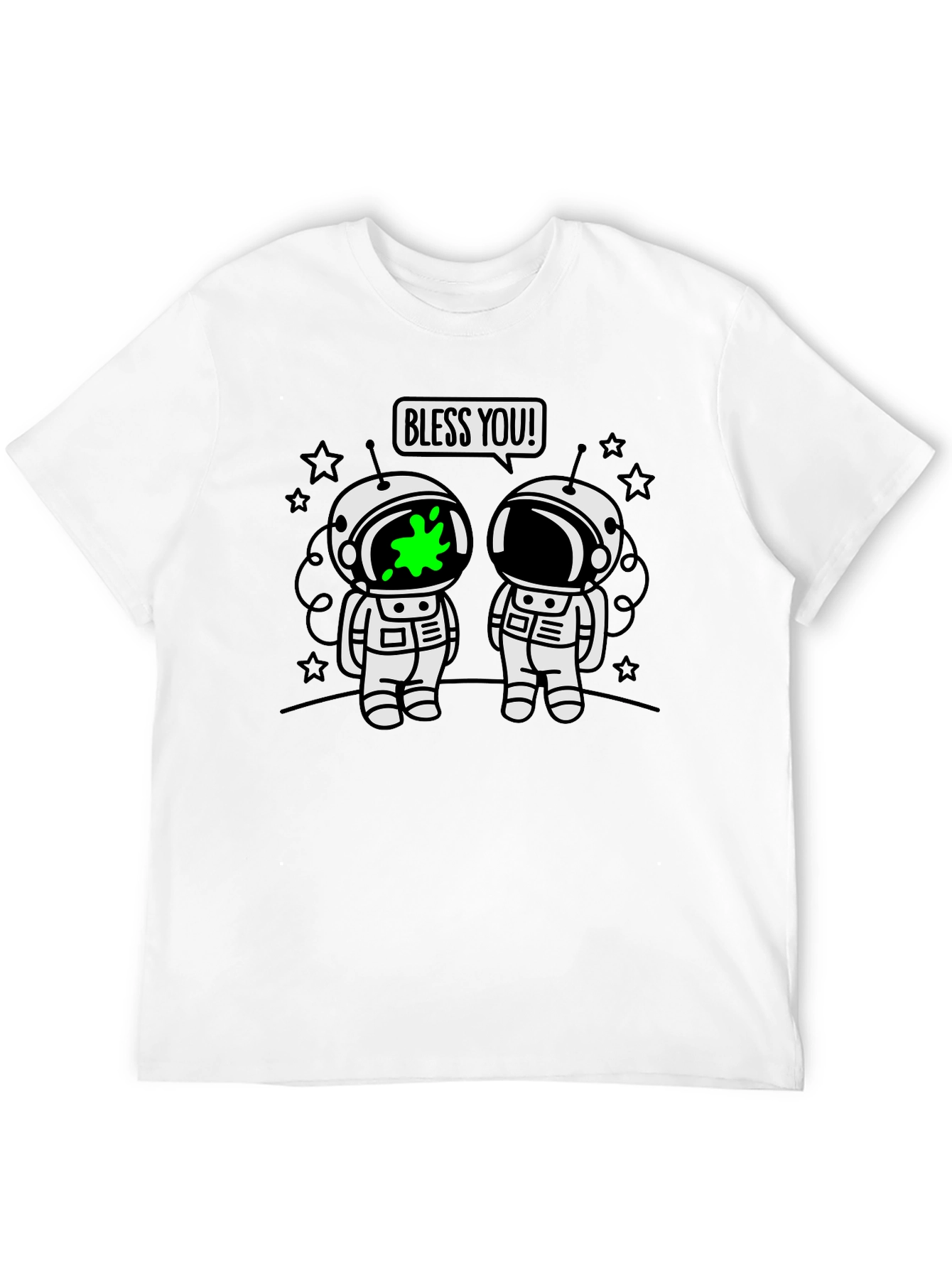 Astronaut Bless You! Graphic T-Shirt