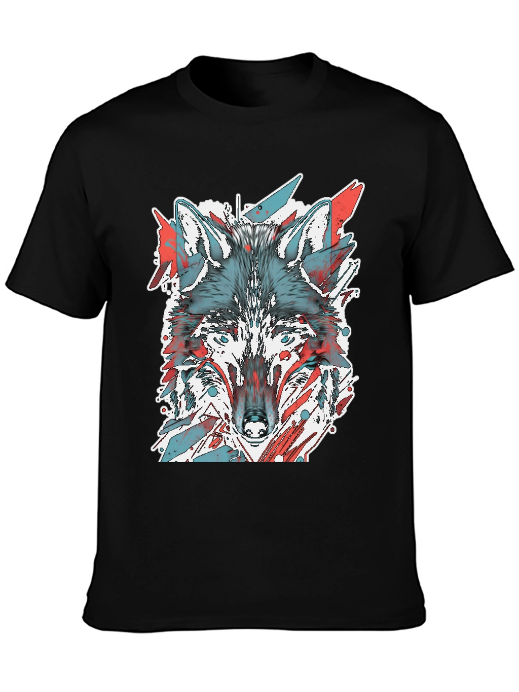 Wolf Graphic Tee - Cool Animal Print Shirt