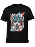 Wolf Graphic Tee - Cool Animal Print Shirt