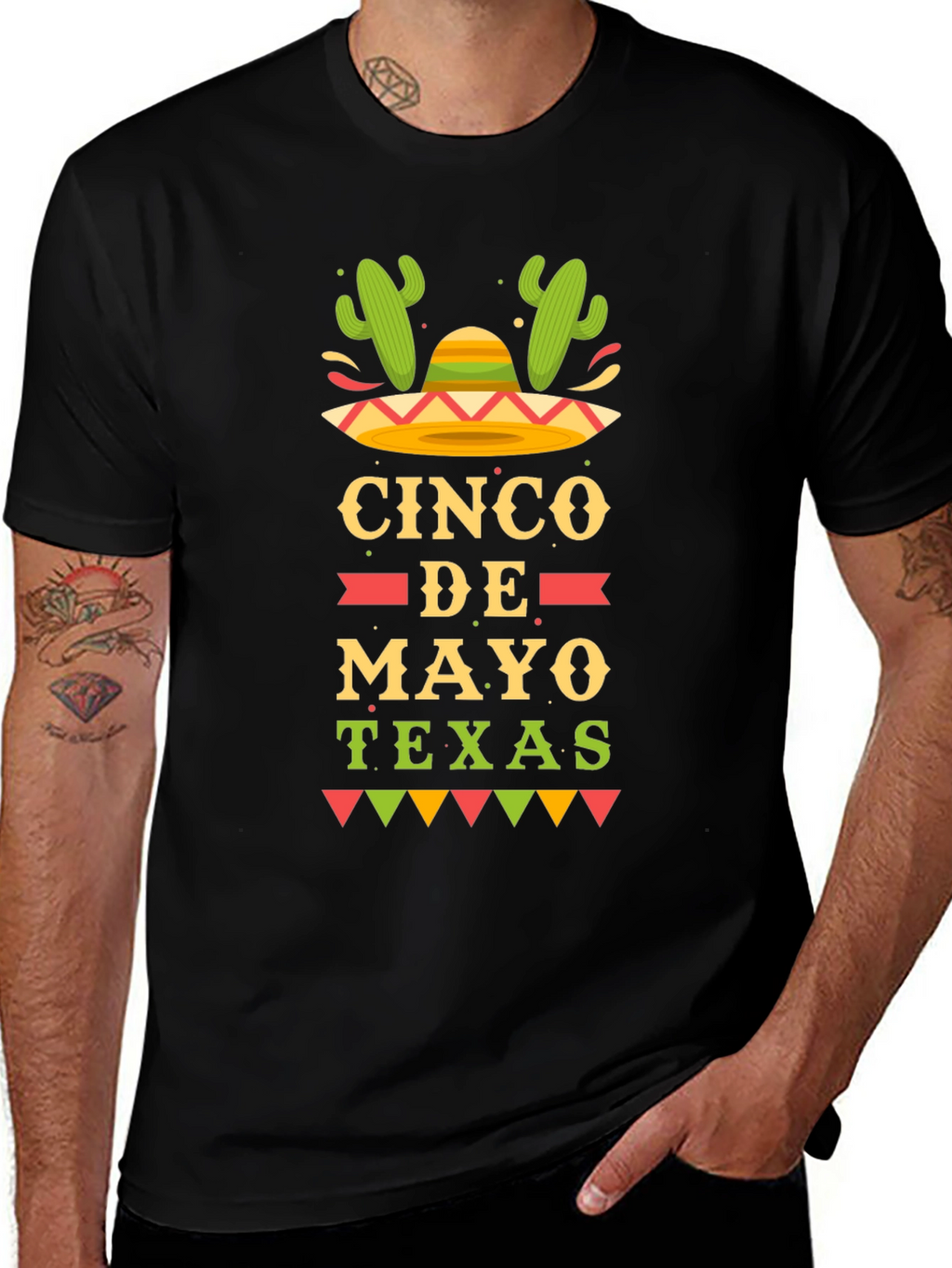 Cinco De Mayo Texas Graphic T-Shirt