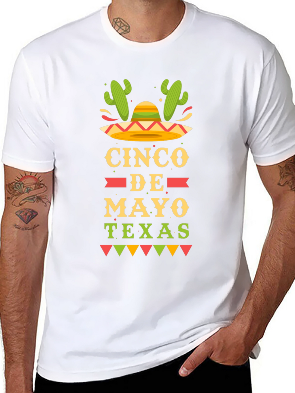 Cinco De Mayo Texas Graphic T-Shirt