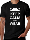 Keep Calm and Wear a Moustache T-Shirt