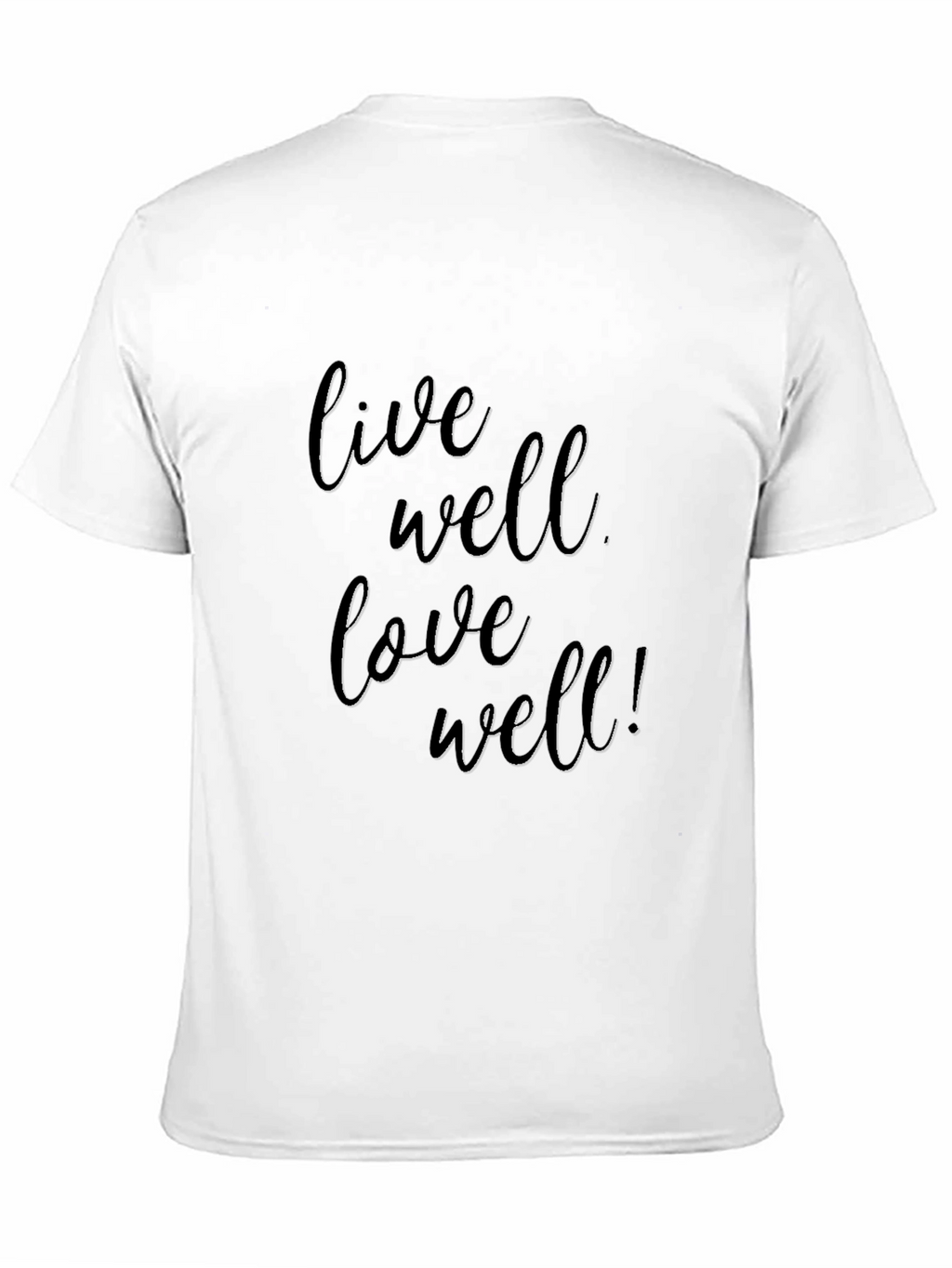 Live Well Love Well Black Graphic Tee
