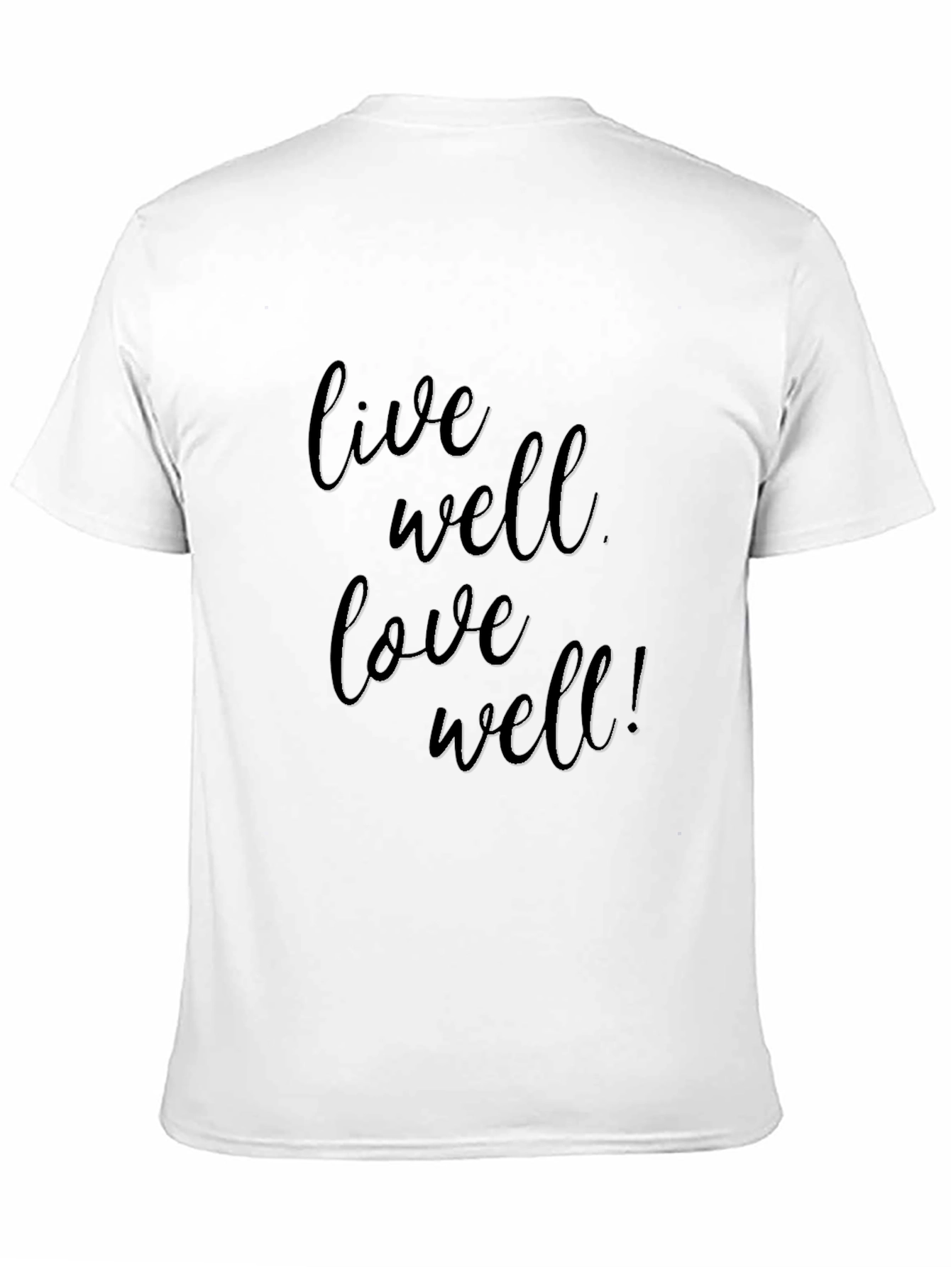 Live Well Love Well Black Graphic Tee