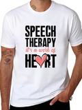 Speech Therapy Heart T-Shirt