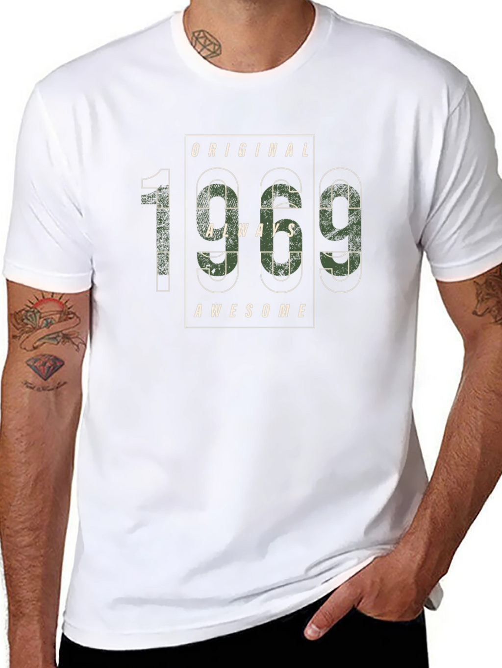 Original 1969 Always Awesome Camo Graphic T-Shirt