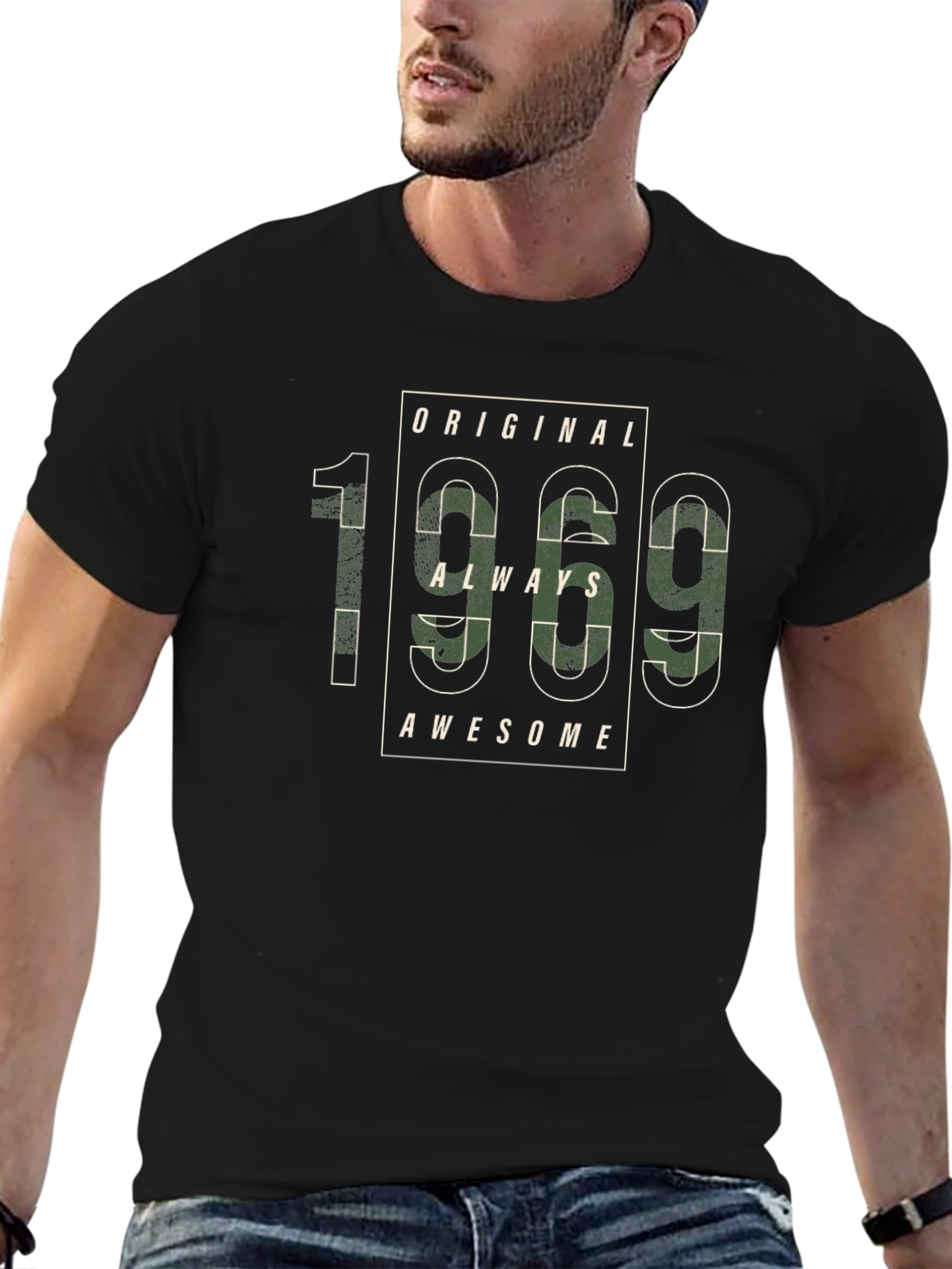 Original 1969 Always Awesome Camo Graphic T-Shirt