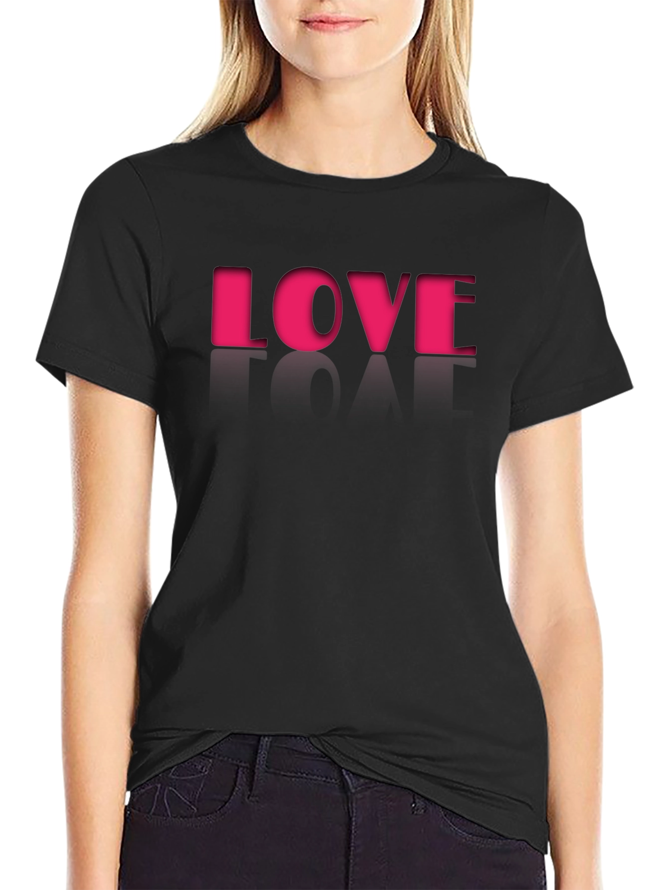 Love Graphic Tee - Stylish Mens Black T-Shirt