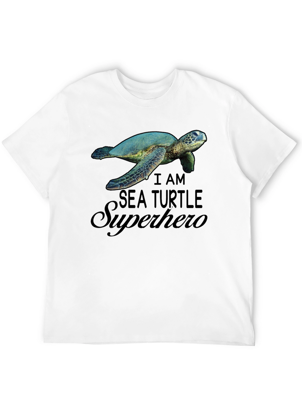 Sea Turtle Superhero Graphic T-Shirt