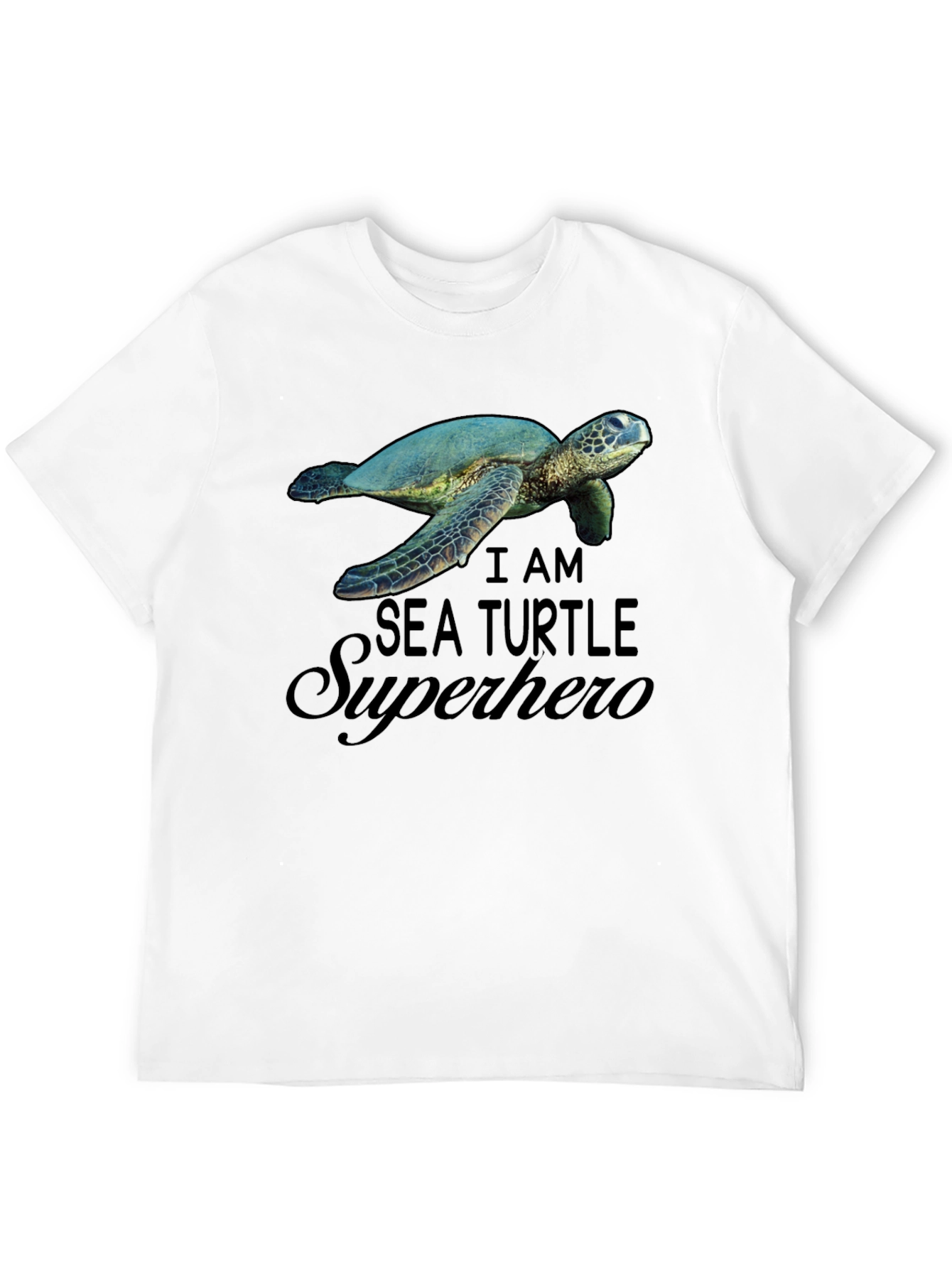 Sea Turtle Superhero Graphic T-Shirt