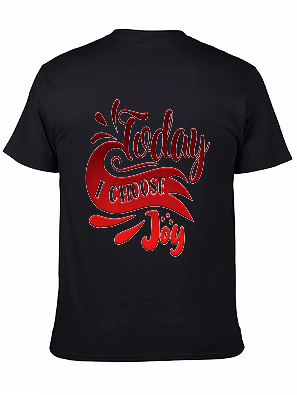 Today I Choose Joy Graphic Tee - Black T-Shirt