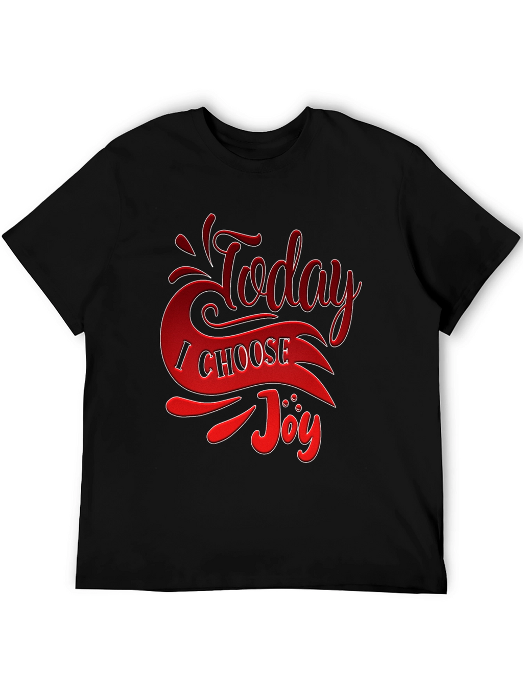Today I Choose Joy Graphic Tee - Black T-Shirt