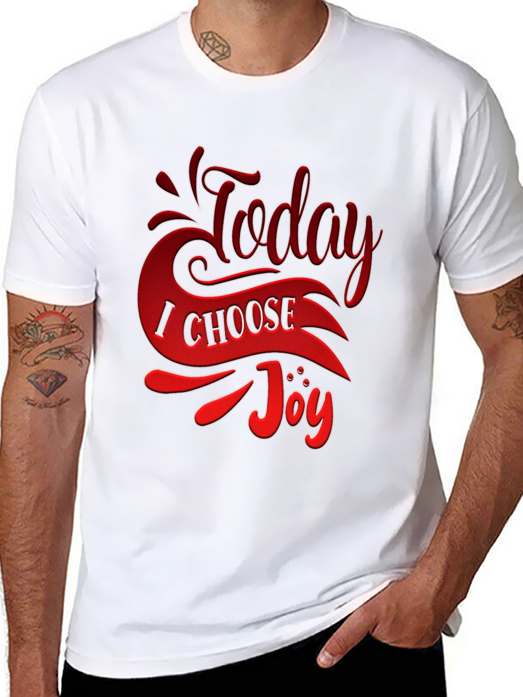 Today I Choose Joy Graphic Tee - Black T-Shirt