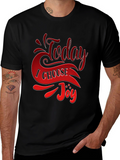 Today I Choose Joy Graphic Tee - Black T-Shirt
