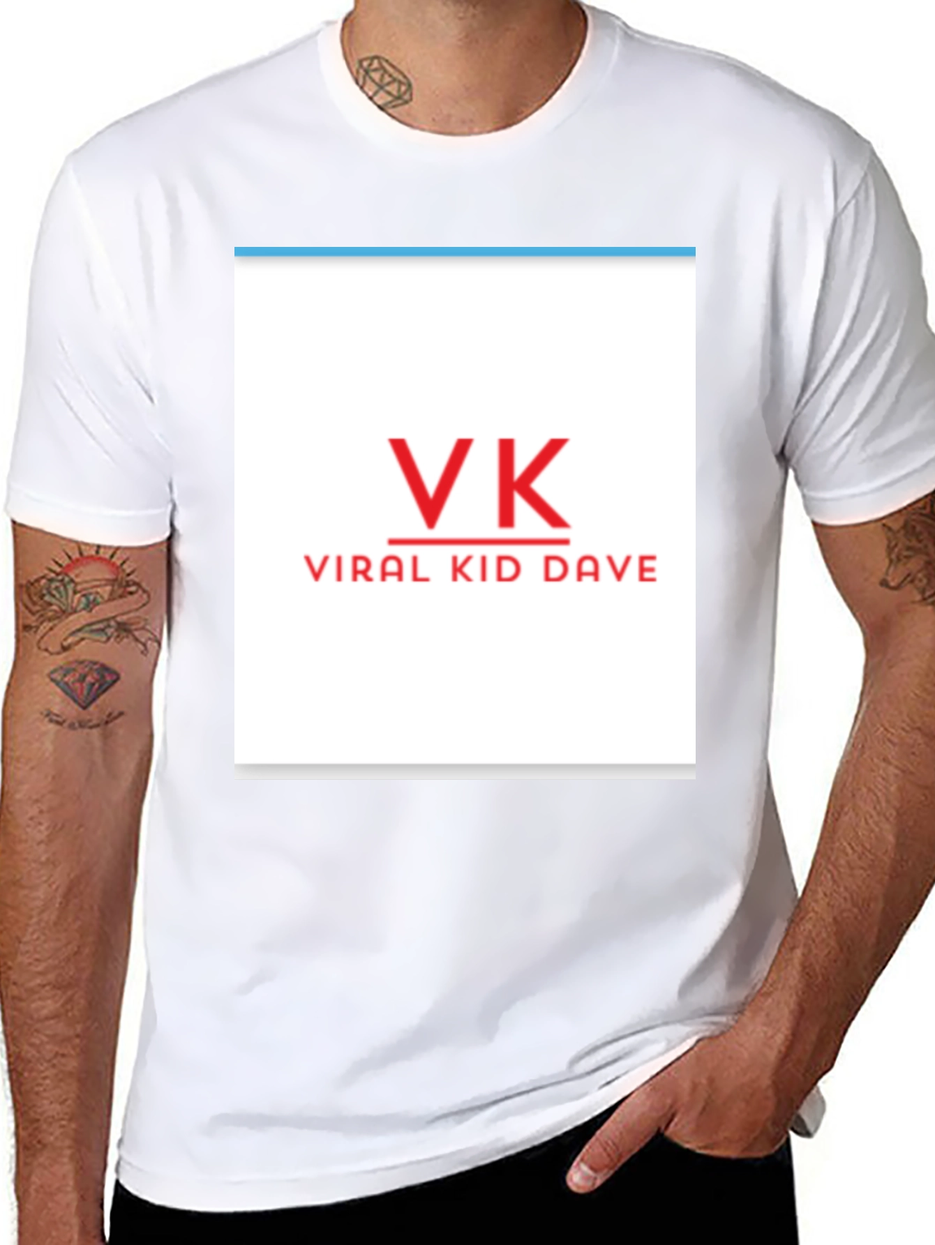 Viral Kid Dave VK Black T-Shirt
