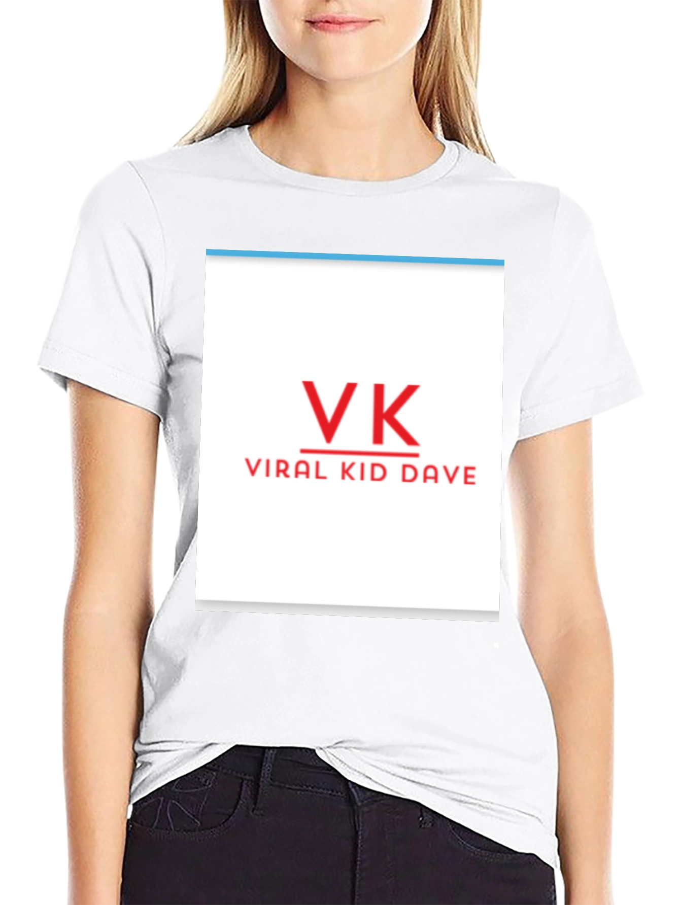 Viral Kid Dave VK Black T-Shirt