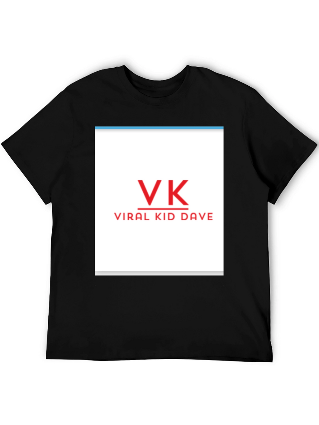 Viral Kid Dave VK Black T-Shirt