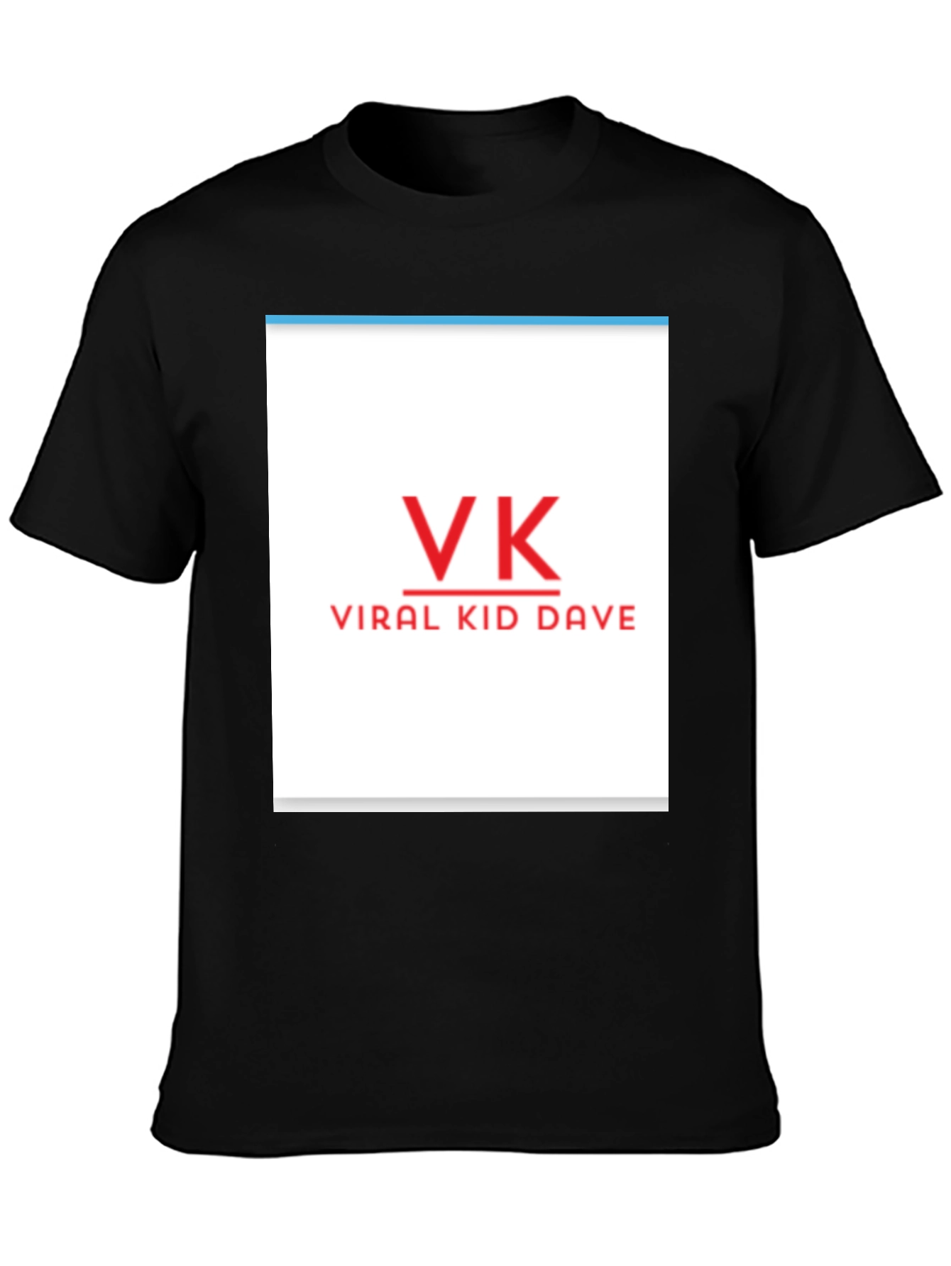 Viral Kid Dave VK Black T-Shirt