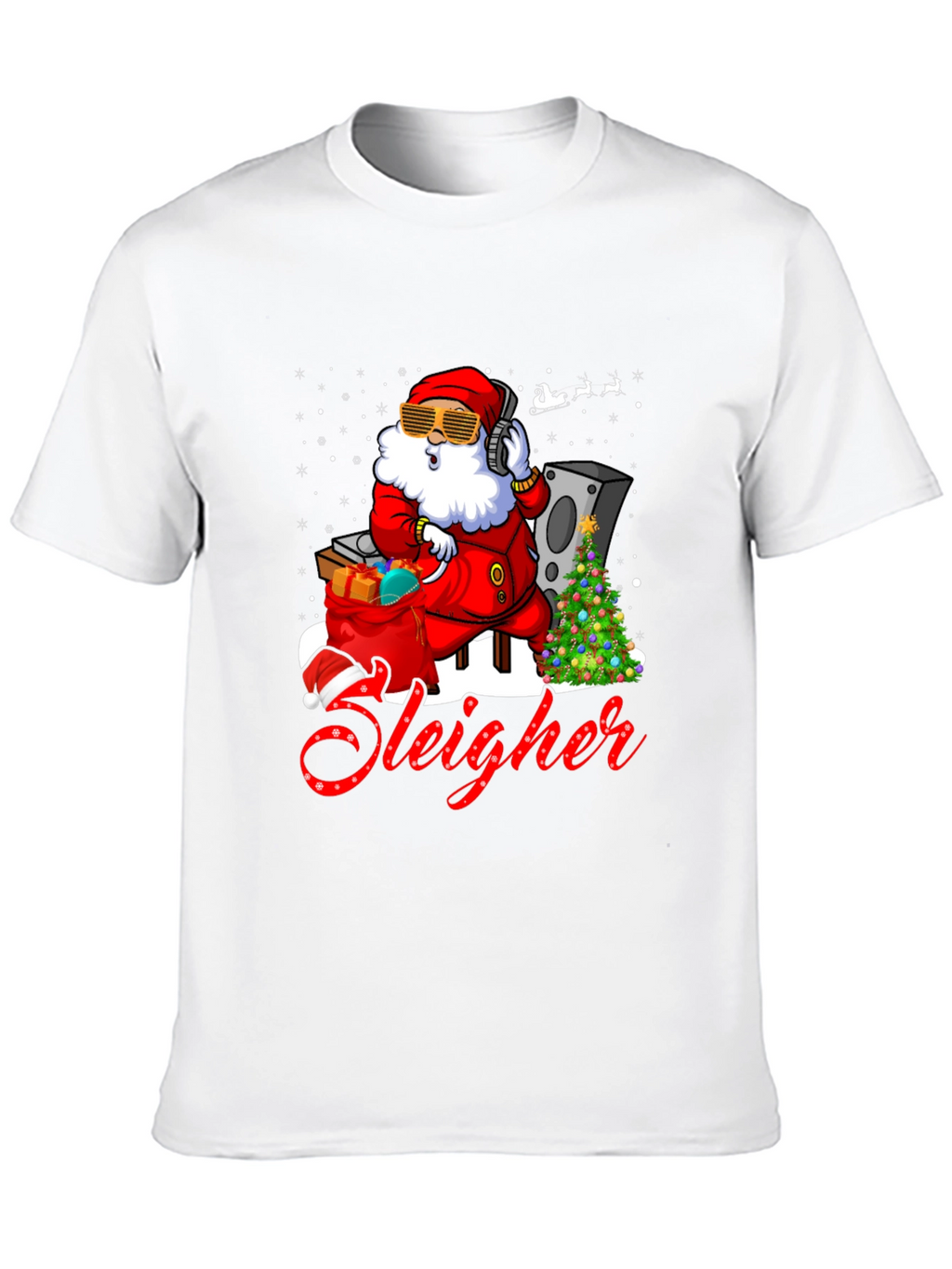 DJ Santa Sleigher Graphic T-Shirt