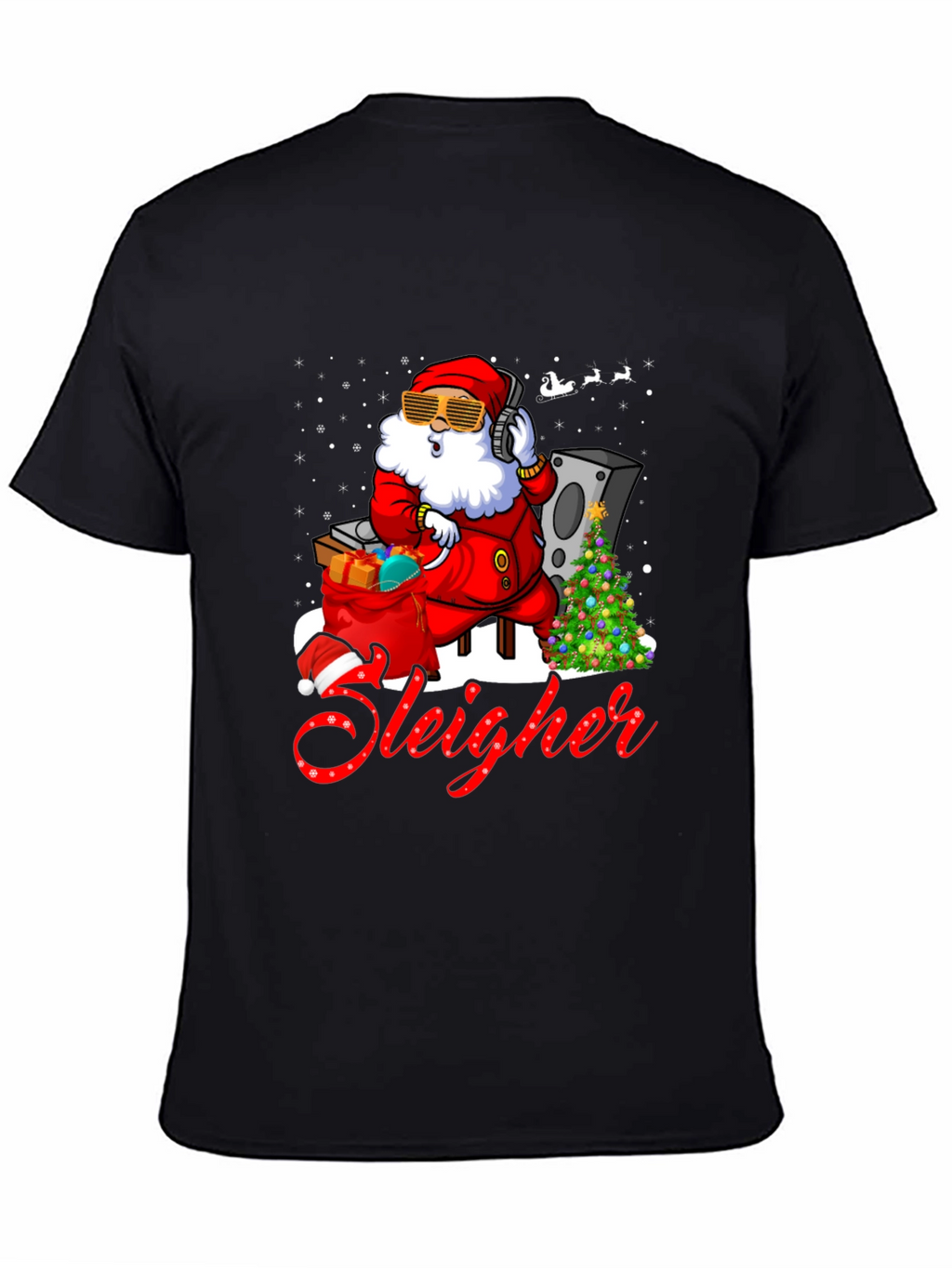 DJ Santa Sleigher Graphic T-Shirt