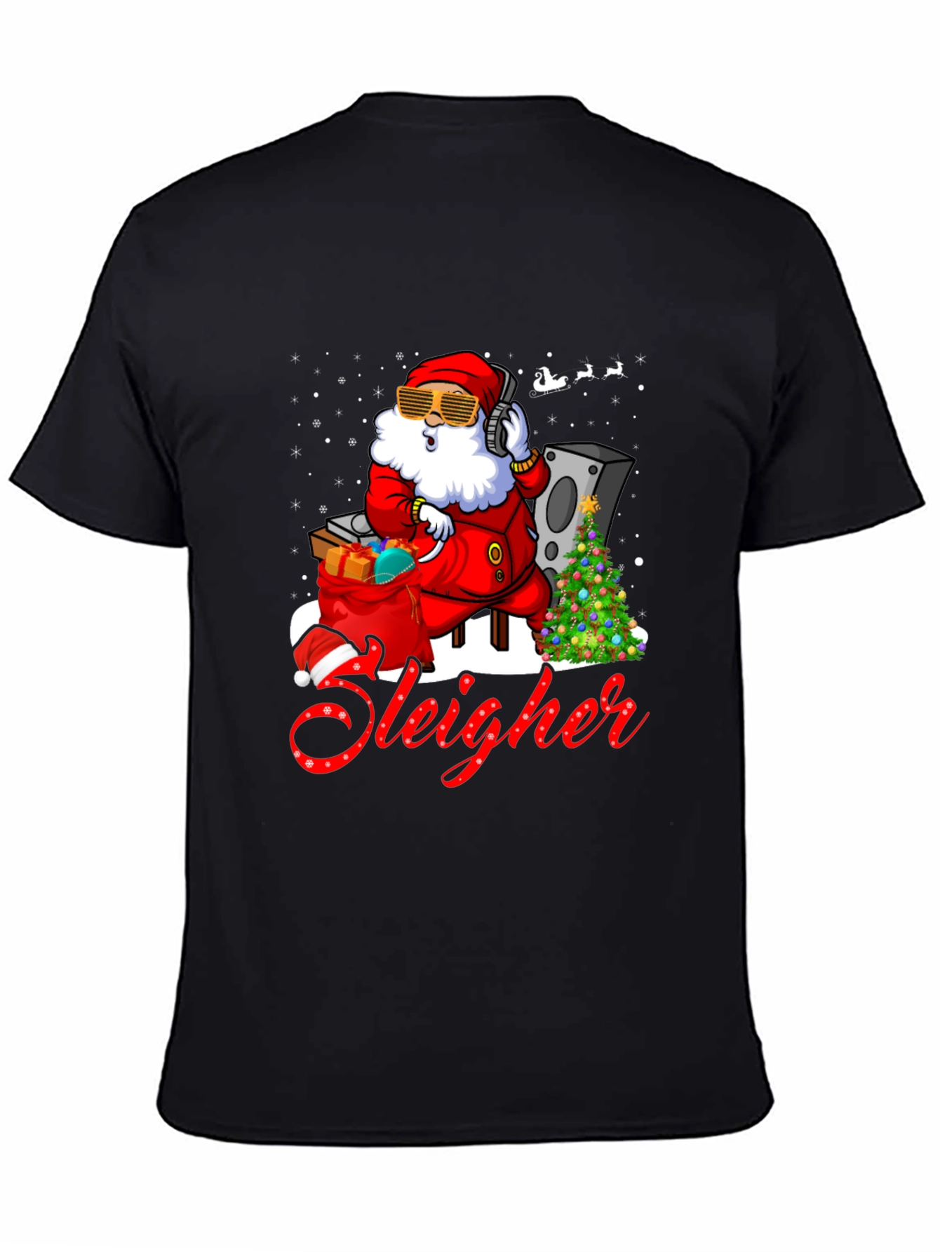 DJ Santa Sleigher Graphic T-Shirt