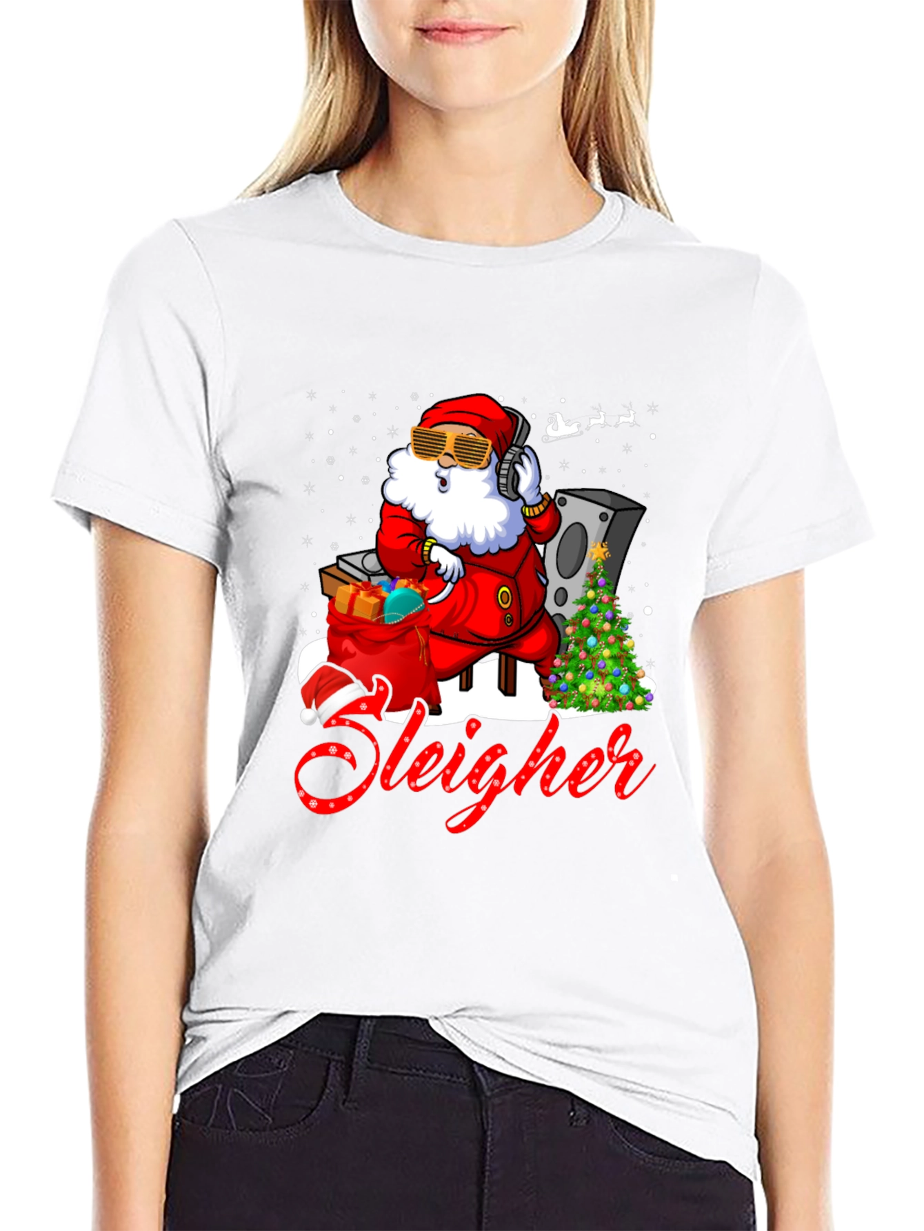 DJ Santa Sleigher Graphic T-Shirt