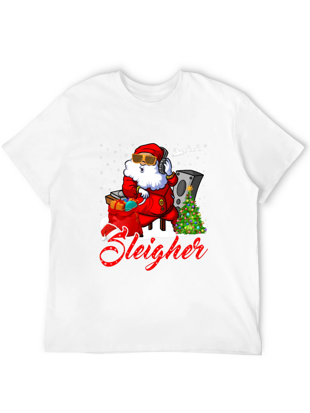 DJ Santa Sleigher Graphic T-Shirt