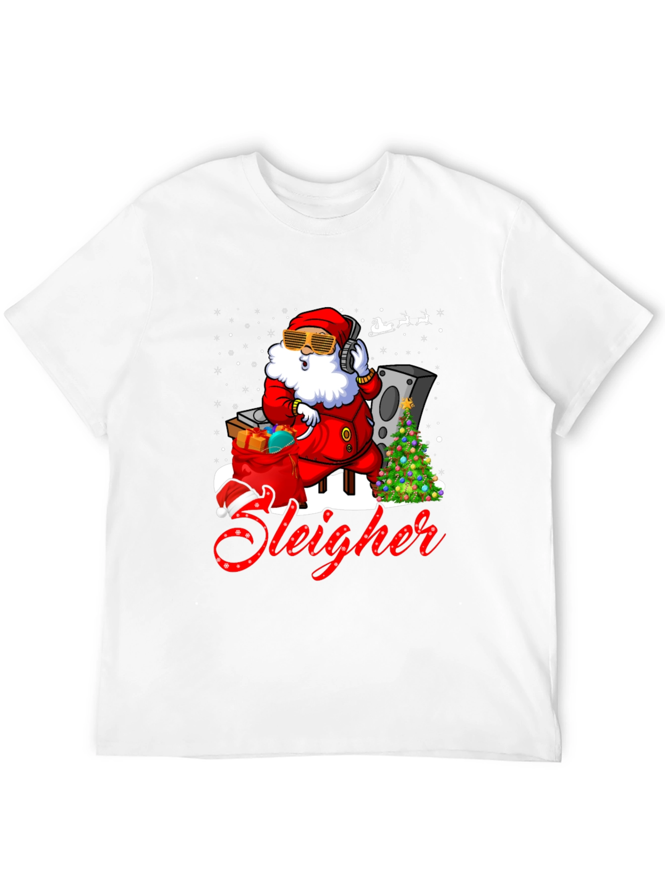DJ Santa Sleigher Graphic T-Shirt