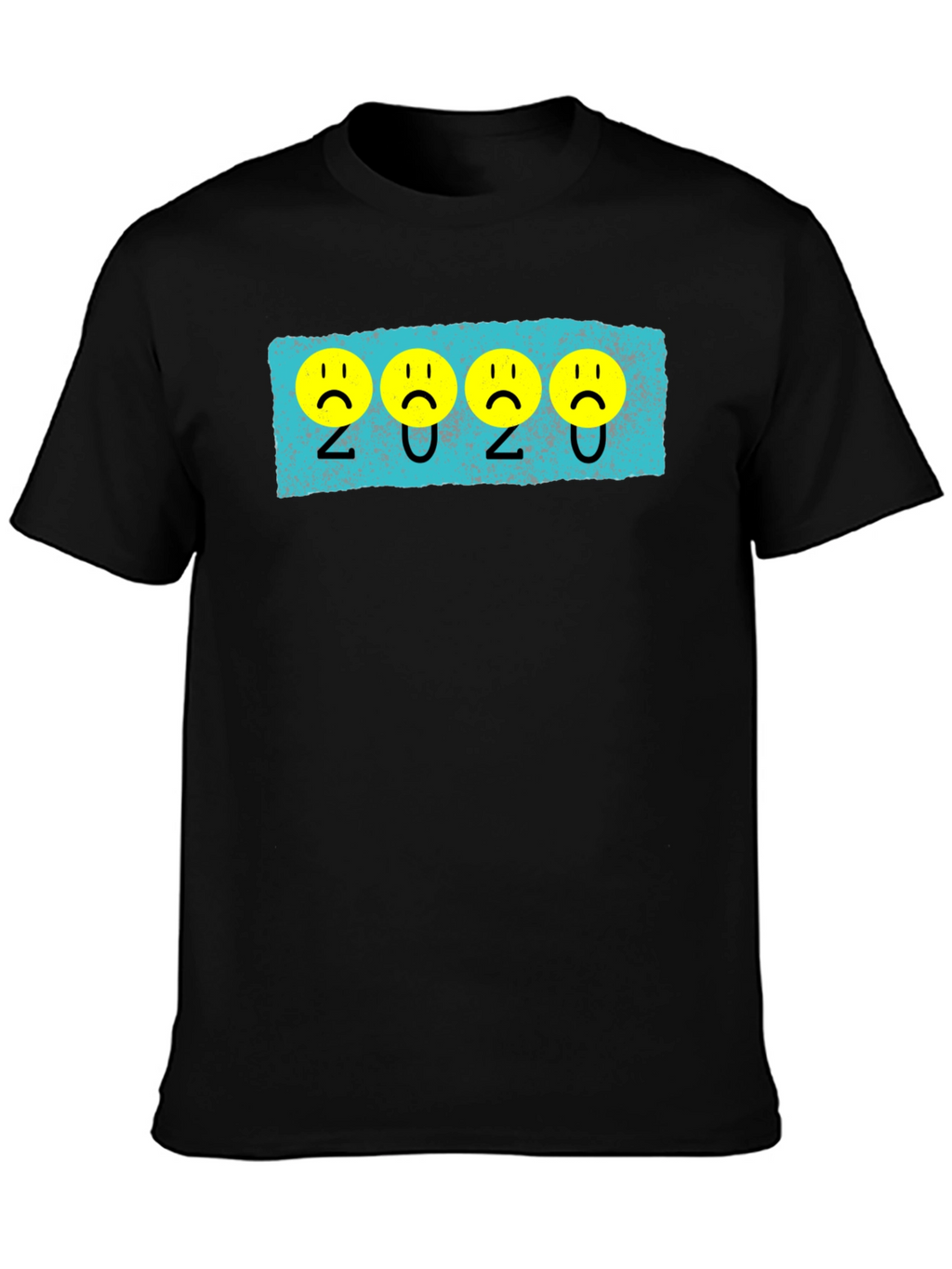2020 Sad Faces Black Tee