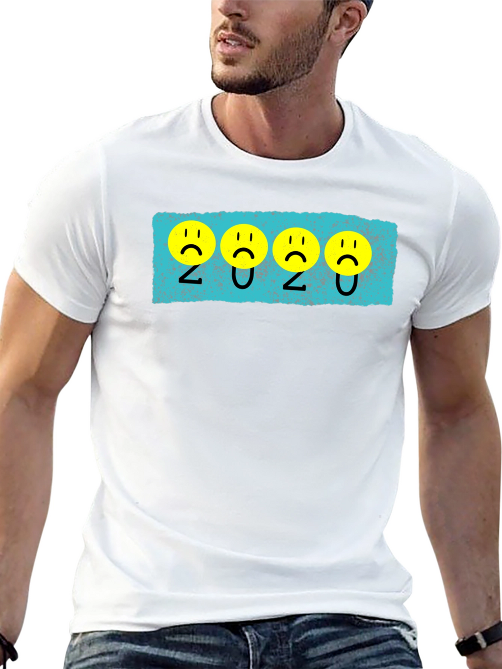 2020 Sad Faces Black Tee