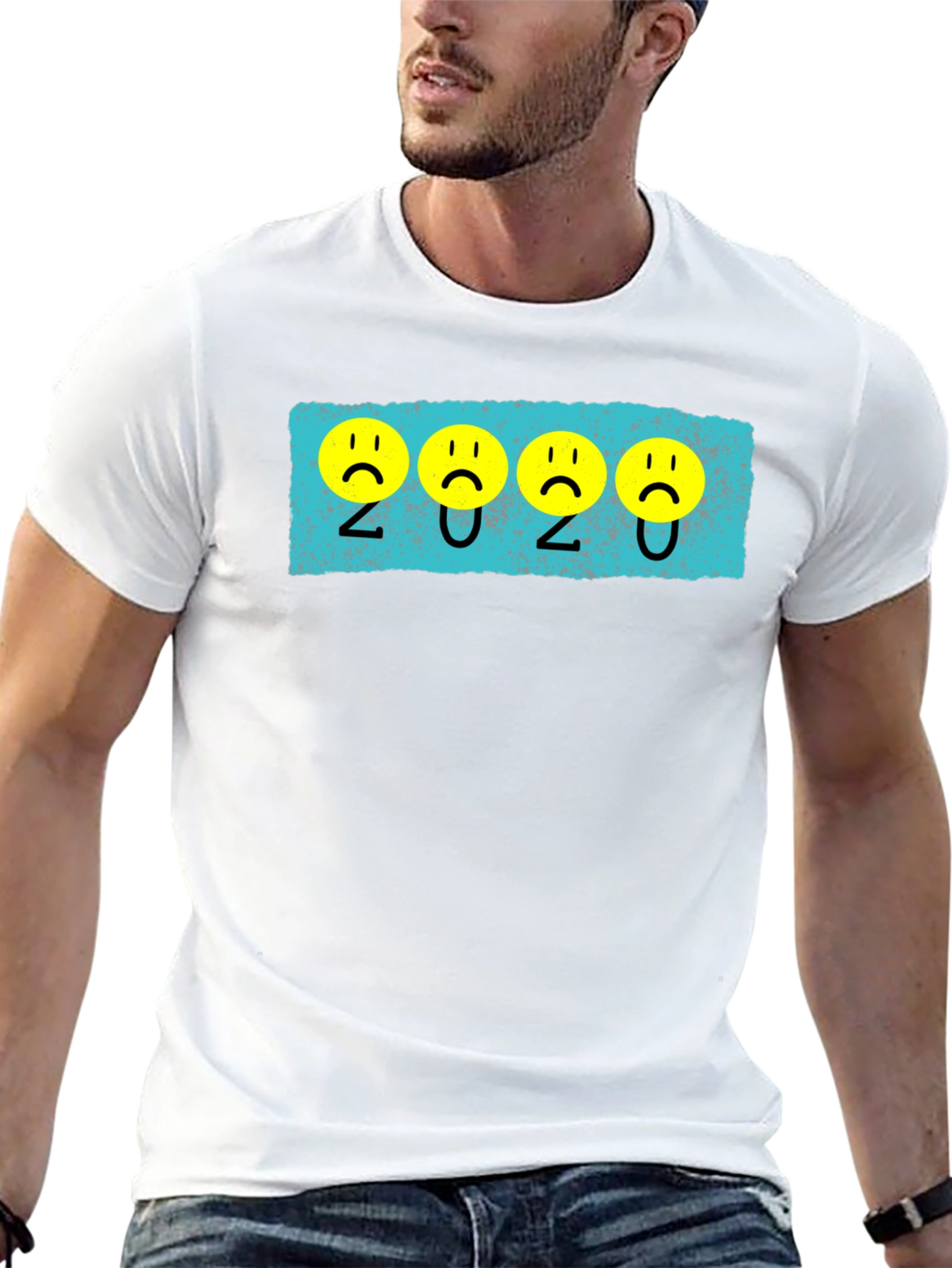 2020 Sad Faces Black Tee