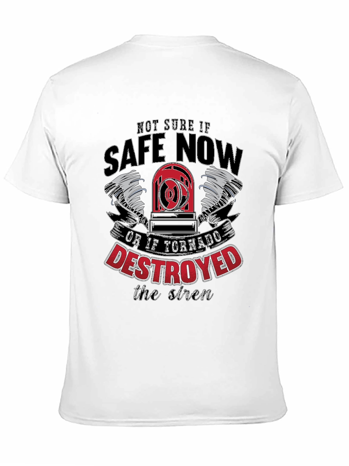 Safe Now Tornado Siren Graphic T-Shirt